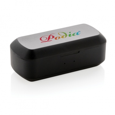 Logo trade corporate gifts picture of: Free Flow TWS earbuds in charging case