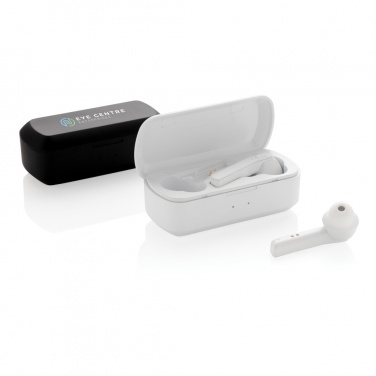 Logo trade promotional giveaway photo of: Free Flow TWS earbuds in charging case