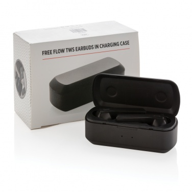 Logotrade business gift image of: Free Flow TWS earbuds in charging case