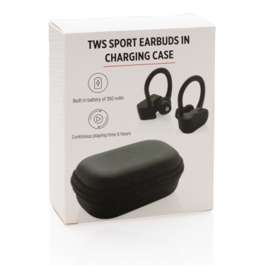 Logotrade promotional items photo of: TWS sport earbuds in charging case