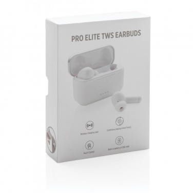 Logo trade promotional giveaways picture of: Pro Elite TWS earbuds