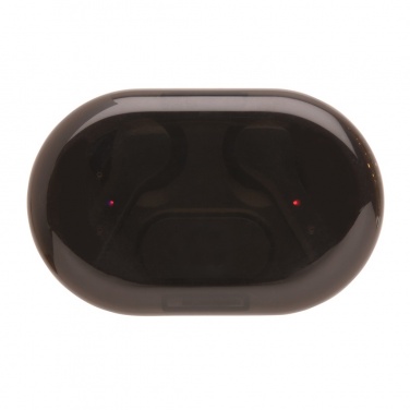 Logo trade advertising products image of: Light up logo TWS earbuds in charging case