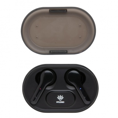 Logotrade corporate gifts photo of: Light up logo TWS earbuds in charging case