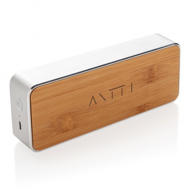 Logotrade business gift image of: Nevada Bamboo 3W wireless speaker