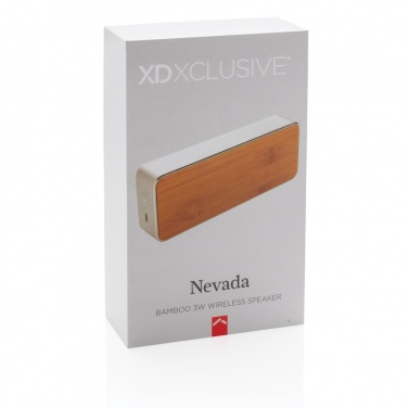 Logotrade promotional product picture of: Nevada Bamboo 3W wireless speaker