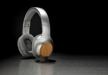 Logo trade promotional merchandise photo of: Dakota Bamboo wireless headphone