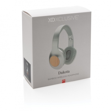 Logo trade promotional products image of: Dakota Bamboo wireless headphone