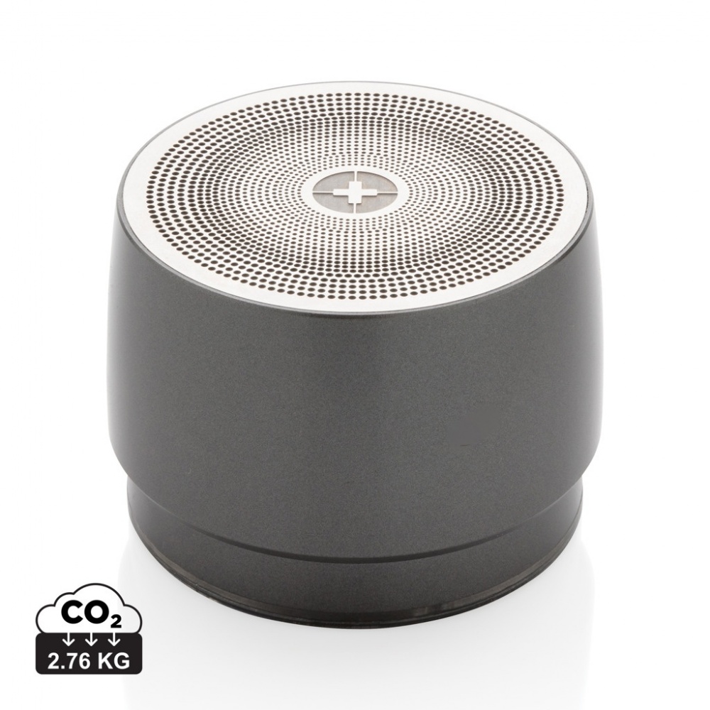 Logo trade promotional gifts image of: Swiss peak 5W wireless bass speaker