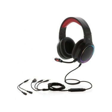 Logo trade promotional gifts image of: RGB gaming headset