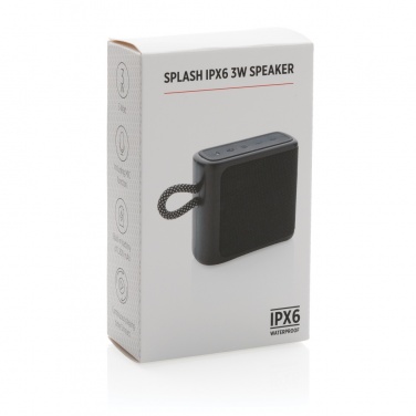 Logo trade promotional items image of: Splash IPX6 3W speaker