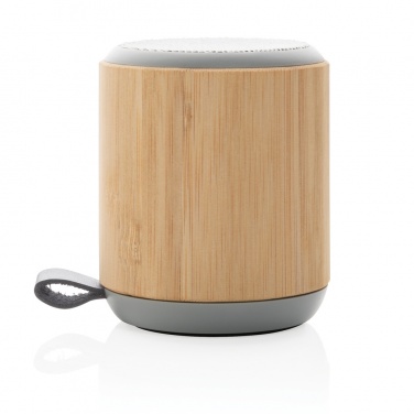 Logotrade promotional giveaway image of: Bamboo and fabric 3W wireless speaker