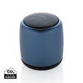 Mini aluminium wireless speaker, blue