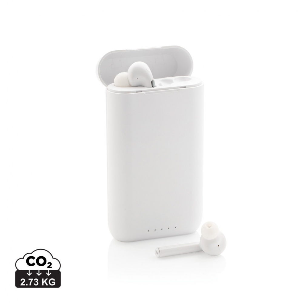 Logotrade business gift image of: Liberty TWS earbuds with 5.000 mAh powerbank