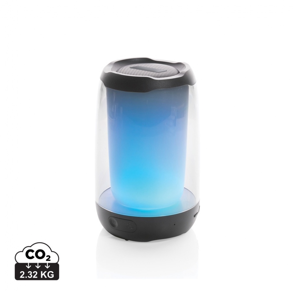 Logo trade promotional merchandise picture of: RCS recycled plastic Lightboom 5W speaker