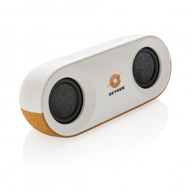 Logotrade promotional product picture of: Oregon RCS recycled plastic and cork 10W speaker