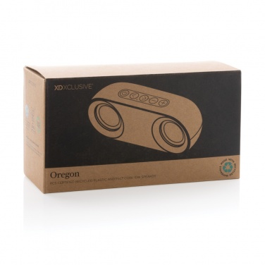 Logotrade advertising product picture of: Oregon RCS recycled plastic and cork 10W speaker