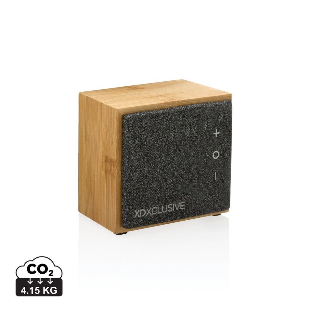 Logo trade business gifts image of: Wynn 5W bamboo wireless speaker