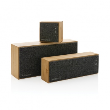 Logo trade promotional gift photo of: Wynn 5W bamboo wireless speaker