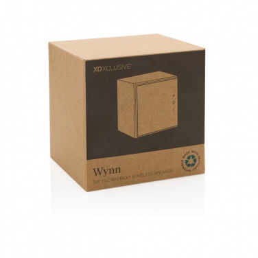 Logo trade promotional items picture of: Wynn 5W bamboo wireless speaker