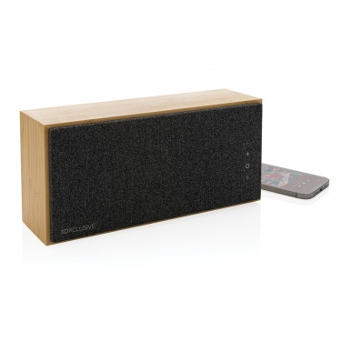 Logo trade promotional gifts image of: Wynn 20W bamboo wireless speaker