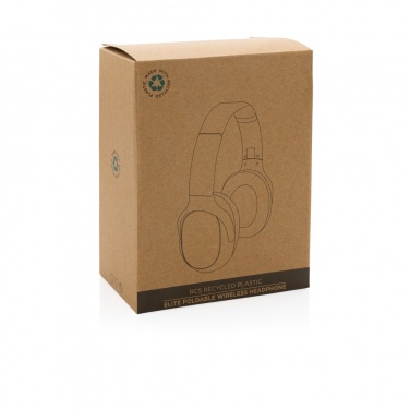 Logotrade advertising product image of: RCS recycled plastic Elite Foldable wireless headphone