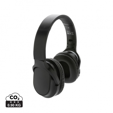 Logotrade corporate gift image of: RCS recycled plastic Elite Foldable wireless headphone