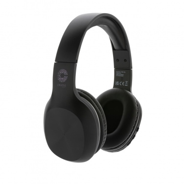 Logo trade corporate gifts image of: RCS recycled plastic JAM wireless headphone