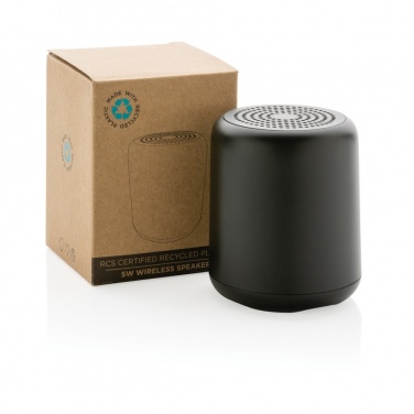 Logotrade promotional gift image of: RCS certified recycled plastic 5W Wireless speaker