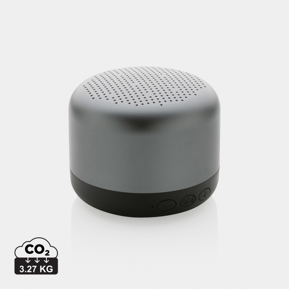 Logo trade promotional merchandise picture of: Terra RCS recycled aluminium 5W wireless speaker