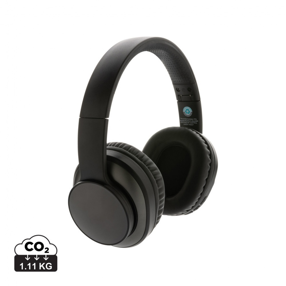 Logotrade promotional merchandise image of: Terra RCS recycled aluminium wireless headphone