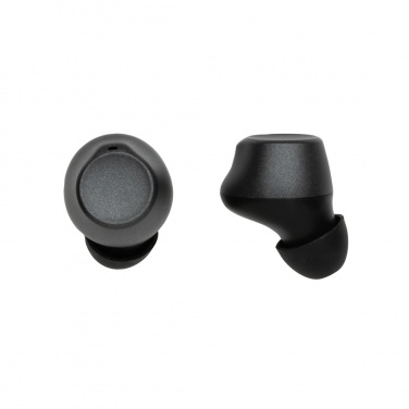 Logo trade promotional giveaway photo of: Terra RCS recycled aluminium wireless earbuds