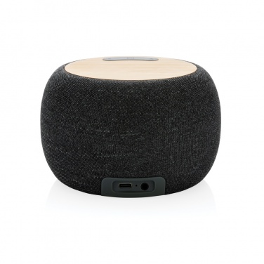 Logotrade corporate gift image of: RCS Rplastic/PET and bamboo 5W speaker