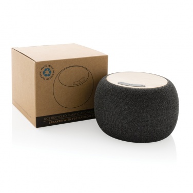 Logotrade promotional item picture of: RCS Rplastic/PET and bamboo 5W speaker