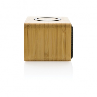 Logo trade promotional merchandise photo of: RCS Rplastic 3W speaker with bamboo 5W wireless