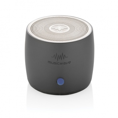 Logo trade promotional merchandise image of: Swiss Peak RCS recycled aluminum 3W bass speaker