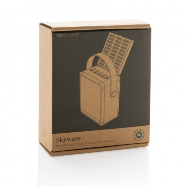 Logotrade promotional merchandise picture of: Skywave RCS recycled plastic solar speaker 12W