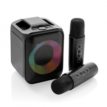 Logotrade promotional giveaway image of: Singvibe RCS recycled plastic karaoke set with double mic