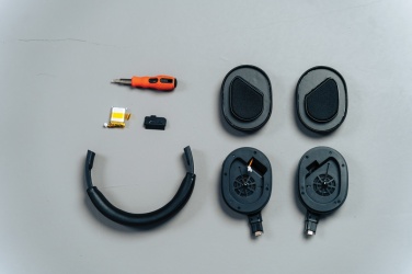 Logotrade promotional product picture of: Irvine RCS recycled and repairable ANC wireless headphone