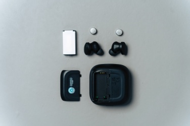 Logotrade promotional gift image of: Lakewood RCS recycled and repairable wireless earbuds