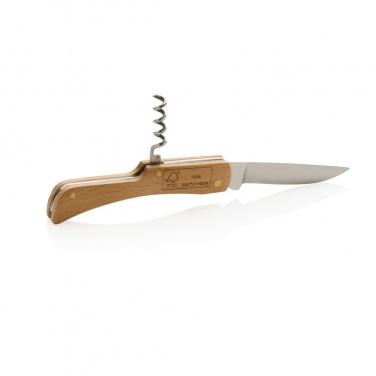 Logo trade corporate gifts picture of: Wooden knife with bottle opener