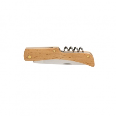 Logo trade advertising products picture of: Wooden knife with bottle opener