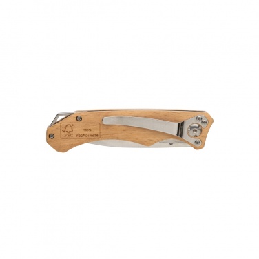 Logo trade promotional item photo of: Wooden outdoor knife