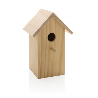 Logo trade promotional giveaways picture of: Wooden birdhouse