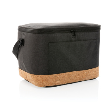 Logotrade promotional giveaway picture of: Impact AWARE™ XL RPET two tone cooler bag with cork detail