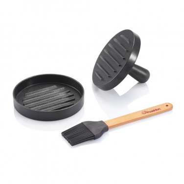 Logotrade promotional products photo of: BBQ set with hamburger press and brush