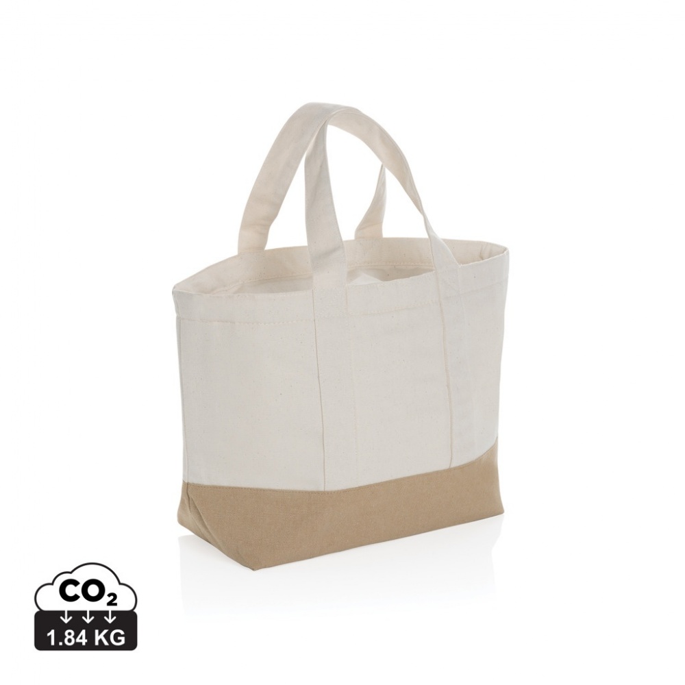 Logo trade business gift photo of: Impact Aware™ 285 gsm rcanvas cooler bag undyed