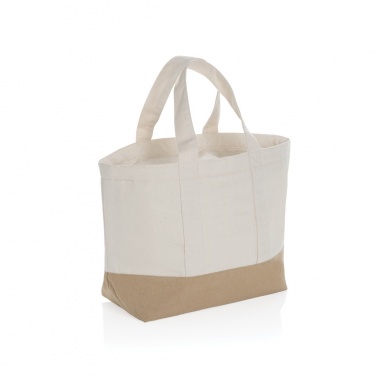 Logo trade corporate gift photo of: Impact Aware™ 285 gsm rcanvas cooler bag undyed