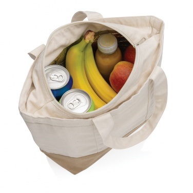 Logo trade promotional gifts picture of: Impact Aware™ 285 gsm rcanvas cooler bag undyed