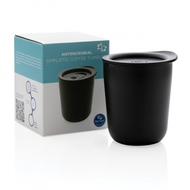 Logo trade advertising products image of: Simplistic antimicrobial coffee tumbler