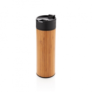 Logo trade promotional merchandise photo of: Bogota vacuum bamboo coffee mug